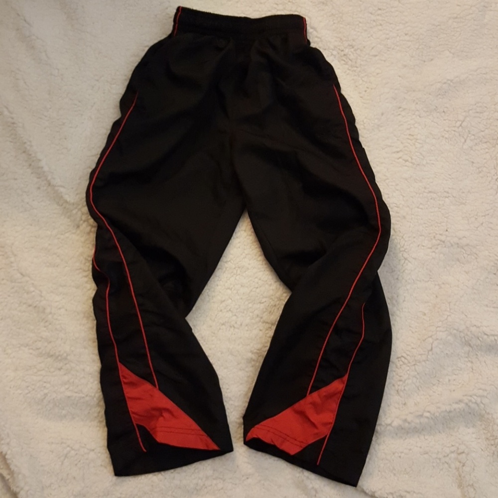 Starter black and red athletic sweats, size M